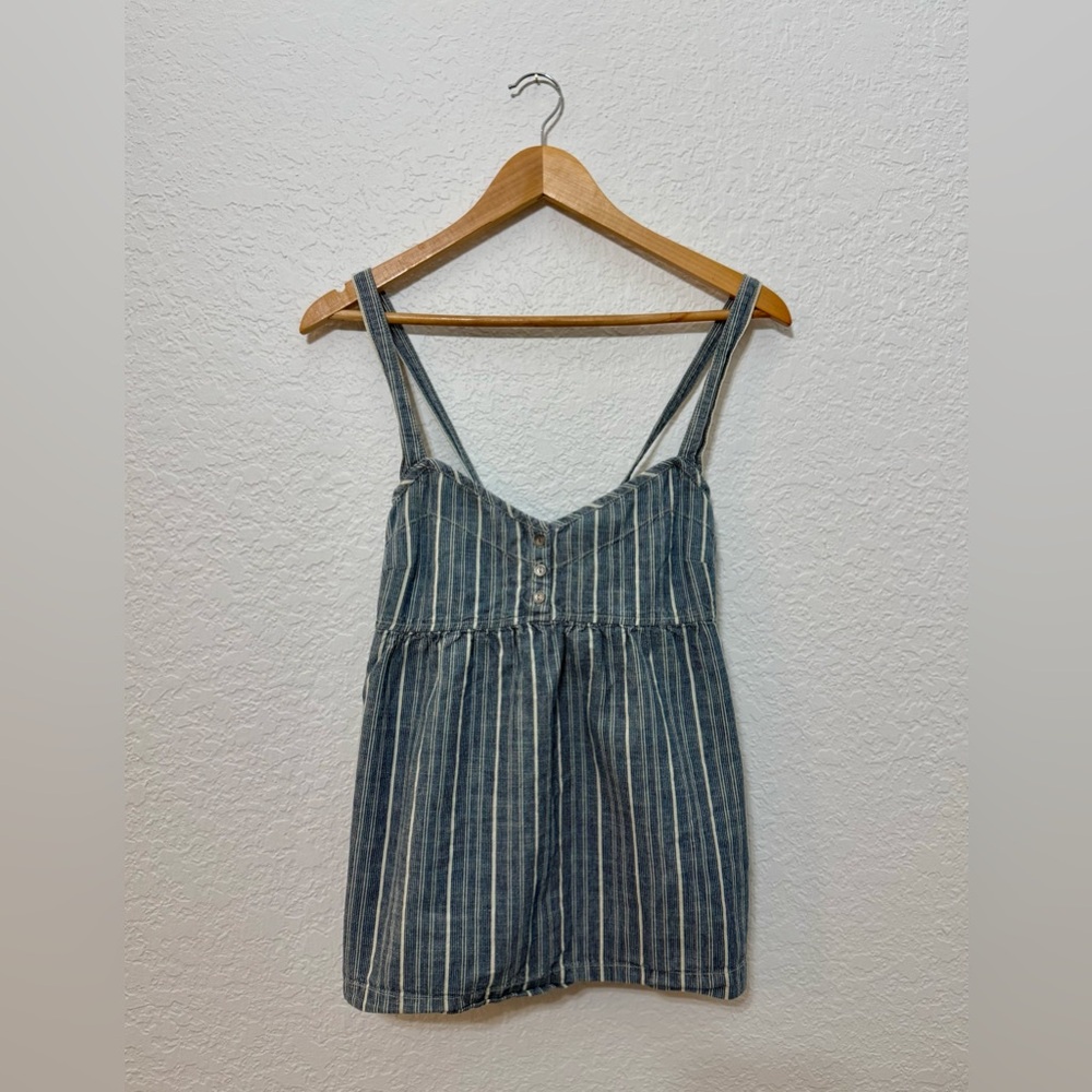 Gap Vintage Y2K Limited Edition Railroad Stripe Women’s Babydoll Top/Tank Top M - Picture 4 of 8
